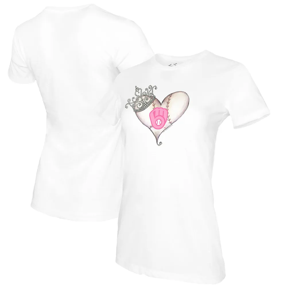 Lids Milwaukee Brewers Tiny Turnip Women's Baseball Tiara Heart T