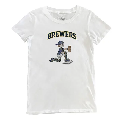Youth Tiny Turnip Navy Milwaukee Brewers Bronto T-Shirt Size: Small