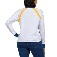 WEAR by Erin Andrews T-shirt blanc à manches longues raglan des Milwaukee Brewers pour femmes