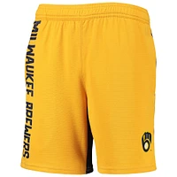 Youth Gold Milwaukee Brewers Oh Yeah Shorts