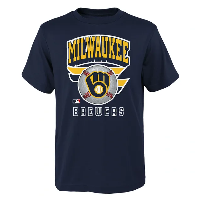 Milwaukee Brewers Youth Name And Number Player T-Shirt Christian Yelich