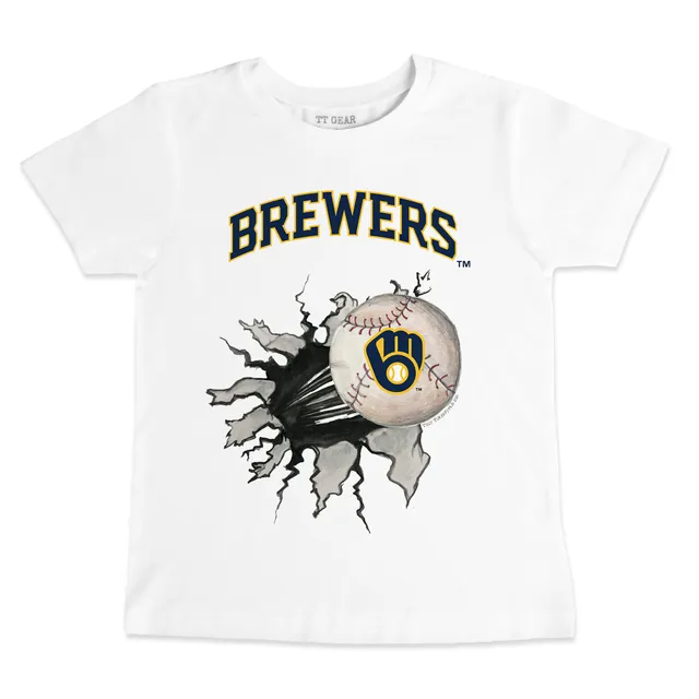 Lids Milwaukee Brewers Tiny Turnip Women's Heart Banner T-Shirt