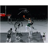 Damian Lillard Milwaukee Bucks Autographed 11" x 14" Driving to the Basket vs. Minnesota Timberwolves Spotlight Photograph