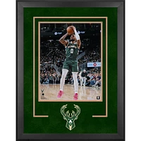 Damian Lillard Milwaukee Bucks Autographed Deluxe Framed 16" x 20" Jump Shot Photograph