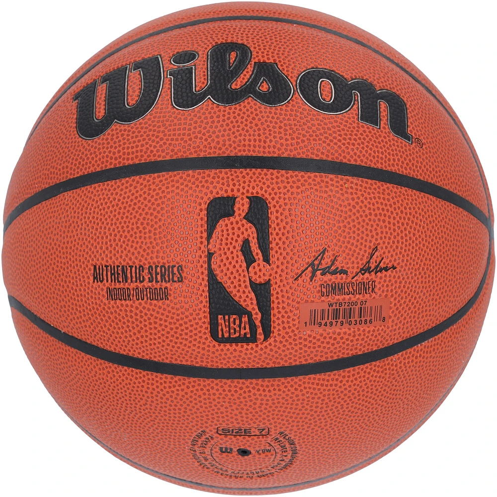 Giannis Antetokounmpo & Damian Lillard Milwaukee Bucks Autographed Wilson Authentic Series Indoor/Outdoor Basketball