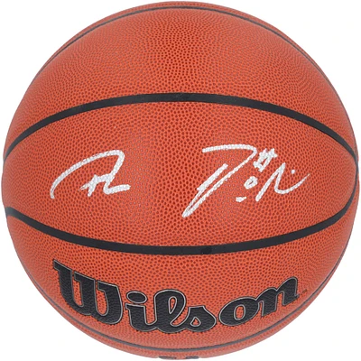 Giannis Antetokounmpo & Damian Lillard Milwaukee Bucks Autographed Wilson Authentic Series Indoor/Outdoor Basketball