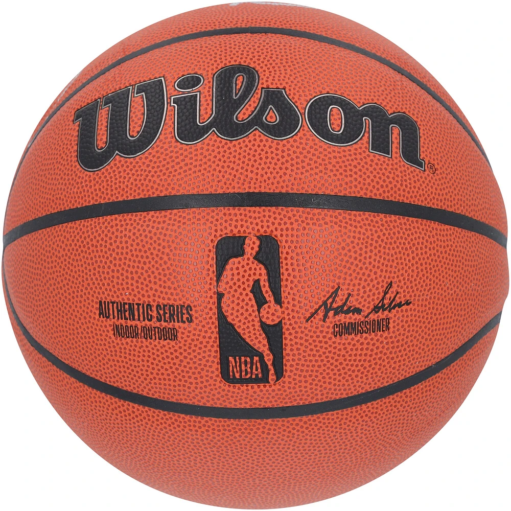Ballon de basket-ball d'intérieur/extérieur Wilson Authentic Series autographié par Giannis Antetokounmpo et Ray Allen des Milwaukee Bucks