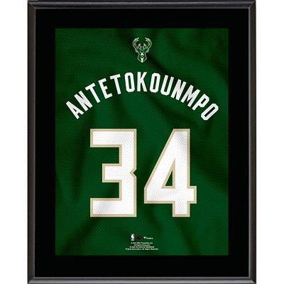 Giannis Antetokounmpo Milwaukee Bucks 10.5" x 13" Jersey Number Sublimated Player Plaque