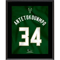 Giannis Antetokounmpo Milwaukee Bucks 10.5" x 13" Jersey Number Sublimated Player Plaque