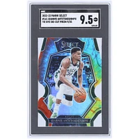 Giannis Antetokounmpo Milwaukee Bucks 2022-23 Panini Select Tie Dye Die-Cut Prizm #161 #9/25 SGC Authenticated 9.5 Card