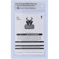 Carte de recrue authentifiée autographiée par Giannis Antetokounmpo Milwaukee Bucks 2013-14 Panini Hoops #275 Beckett Fanatics Witnessed