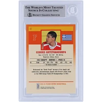 Giannis Antetokounmpo Milwaukee Bucks Autographed 2013-14 Upper Deck Fleer Retro #47 Beckett Fanatics Witnessed Authenticated Rookie Card 