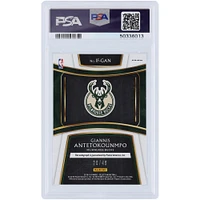 Carte Panini Select In Flight #IF-GAN #26/49 PSA authentifiée 2018-19 autographiée par Giannis Antetokounmpo Milwaukee Bucks