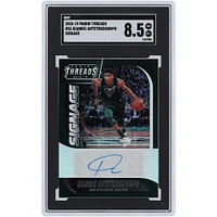 Carte 8,5 authentifiée SGC autographiée par Giannis Antetokounmpo Milwaukee Bucks 2018-19 Panini Threads Signage #36