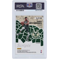 Giannis Antetokounmpo Milwaukee Bucks Autographed 2019-20 Panini Mosaic Red Wave Mosaic #SC-GAN PSA Authenticated 10 Card