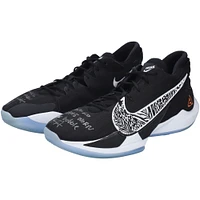 Giannis Antetokounmpo Milwaukee Bucks Autographed Game-Used Black Nike Shoes vs. Miami Heat on August 31 2020 with Multiple Inscriptions
