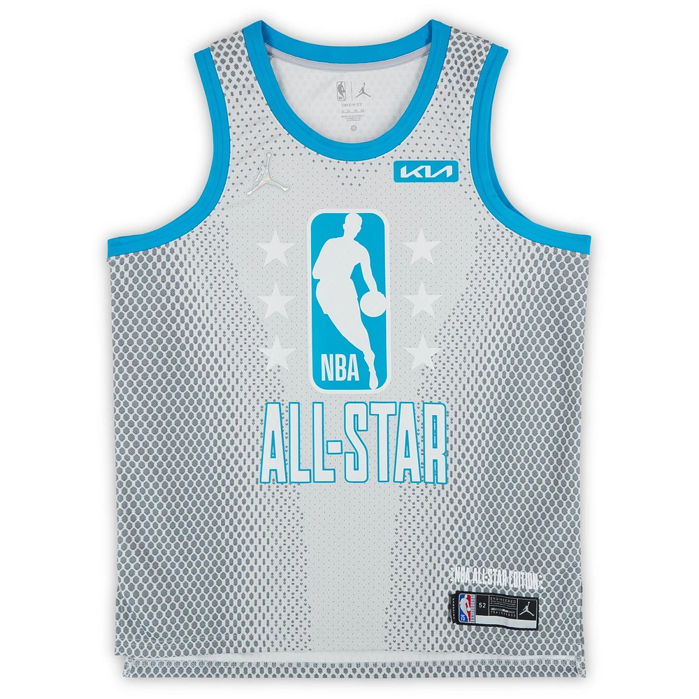 Maillot Jordan Brand All-Star Swingman 2021-22 dédicacé par Giannis Antetokounmpo des Milwaukee Bucks