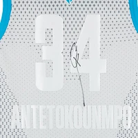 Maillot Jordan Brand All-Star Swingman 2021-22 dédicacé par Giannis Antetokounmpo des Milwaukee Bucks