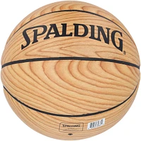 Giannis Antetokounmpo Milwaukee Bucks Autographed Spalding Woodgrain Logo Basketball 