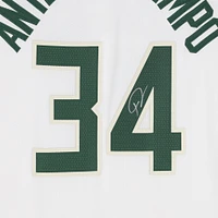 Giannis Antetokounmpo Milwaukee Bucks Autographed White Nike Association Edition Authentic Jersey