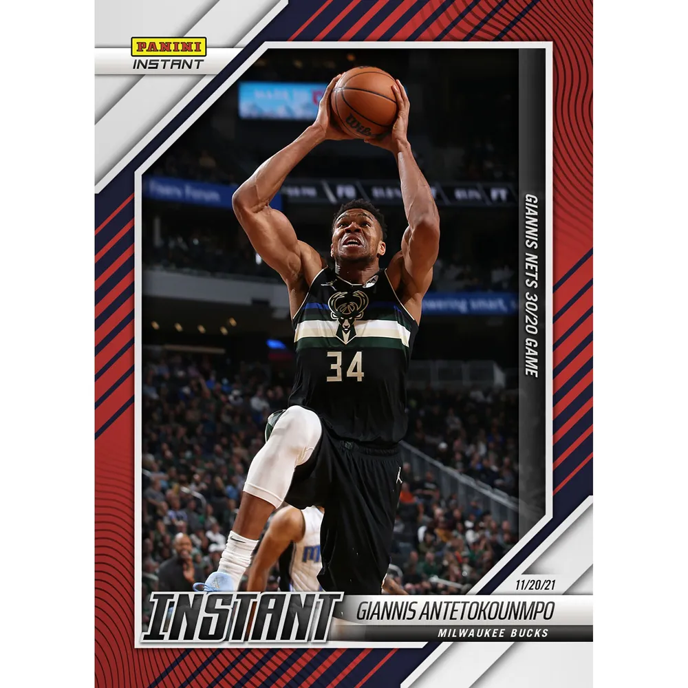 Lids Giannis Antetokounmpo Milwaukee Bucks Fanatics Exclusive Parallel Panini  Instant Records 20/20 Game Single Trading Card - Limited Edition of 99