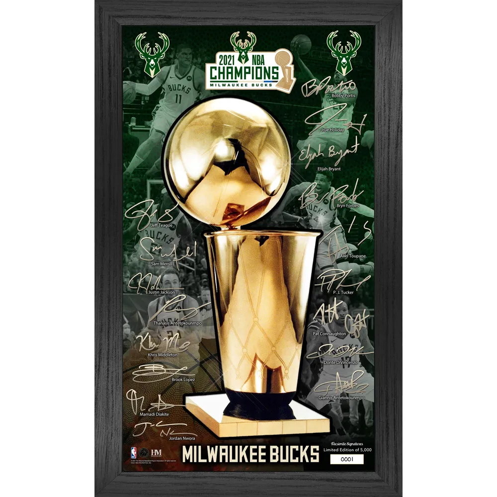 Lids Milwaukee Bucks Highland Mint 2021 NBA Finals Champions 12'' x 20''  Signature Trophy Photo