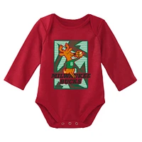 OST BUCKS ROUGE VERT INFANT M&N HWC SS & LS CREEPER AND BEANIE SET INFGIFPCK