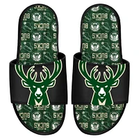 ISlide Milwaukee Bucks Sandales à glissière en gel motif d'équipe