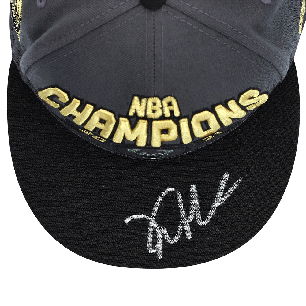 Khris Middleton Milwaukee Bucks Autographed NBA Champions Cap