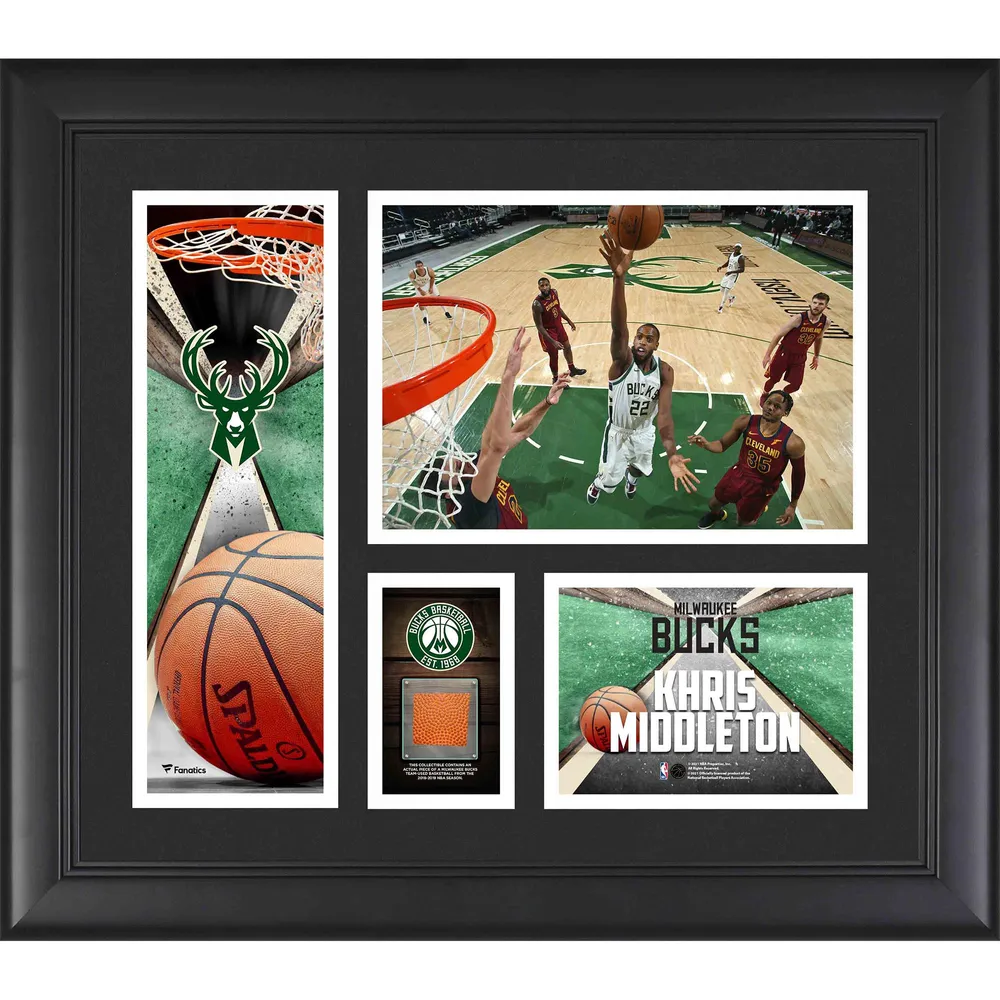 Lids Milwaukee Bucks Fanatics Authentic (-) Black Framed Team Logo