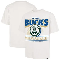 Men's '47  White Milwaukee Bucks City Edition Shifty Foundation T-Shirt