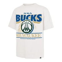 Men's '47  White Milwaukee Bucks City Edition Shifty Foundation T-Shirt
