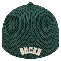 Casquette 39THIRTY Flex camouflage subtil vert chasseur Milwaukee Bucks New Era pour homme