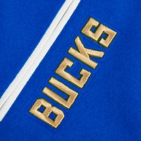 Men's Pro Standard  Blue Milwaukee Bucks 2024/25 City Edition Wool Varsity Full-Zip Jacket