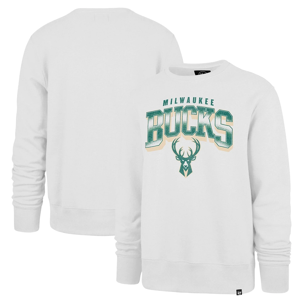 Men's '47  Gray Milwaukee Bucks First Rate Franklin Long Sleeve T-Shirt