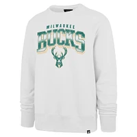 Men's '47  Gray Milwaukee Bucks First Rate Franklin Long Sleeve T-Shirt