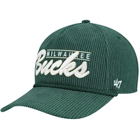 Men's '47  Green Milwaukee Bucks Double Header Sidepatch Cord Hitch Adjustable Hat