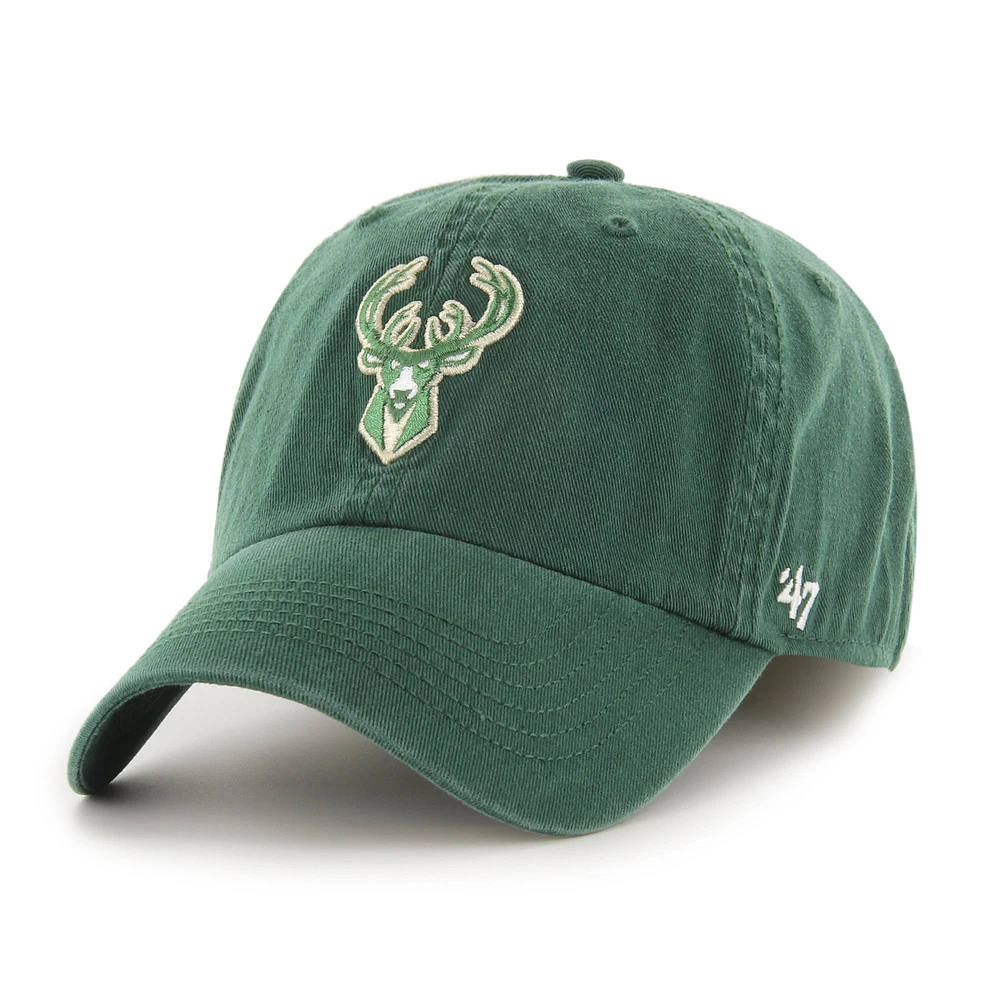 Men's '47 Hunter Green Milwaukee Bucks  Classic Franchise Fitted Hat