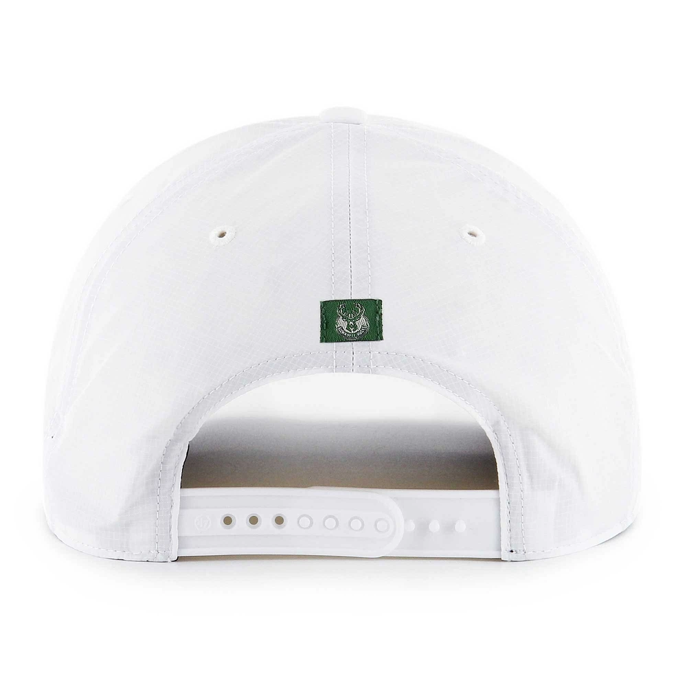Men's '47 White Milwaukee Bucks Fairway Hitch brrr Adjustable Hat