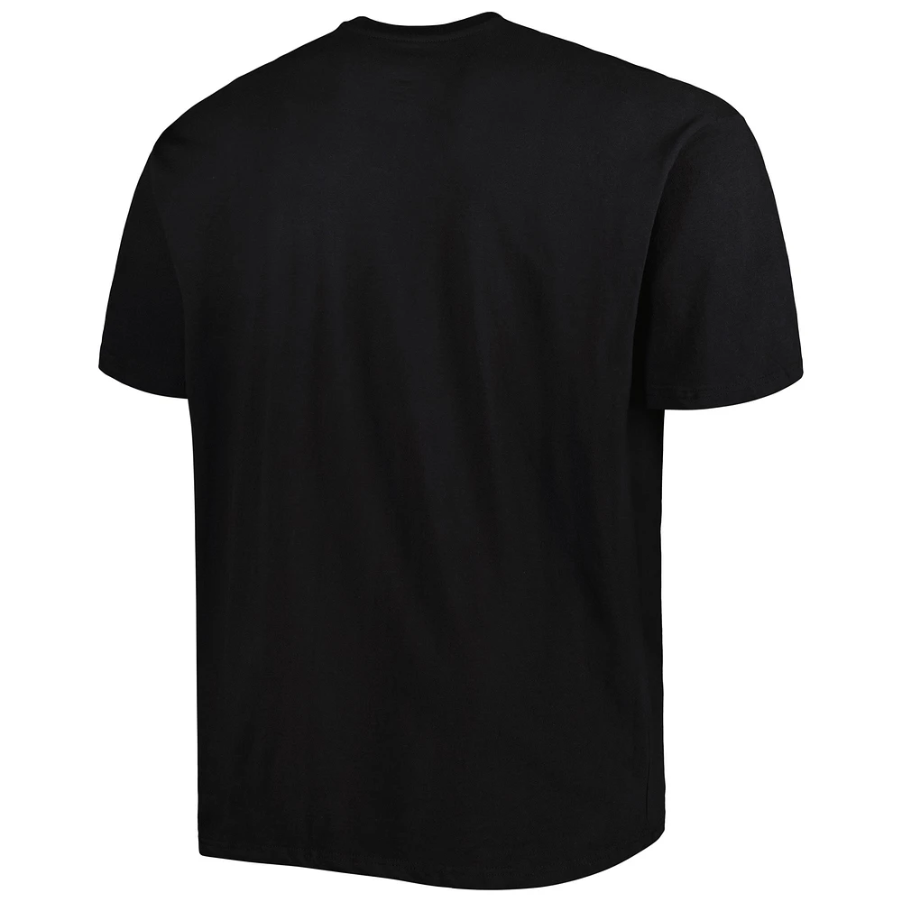 Men's Black Milwaukee Bucks Big & Tall Heart Soul T-Shirt