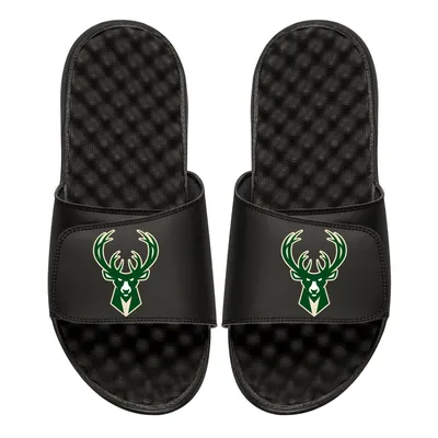 Milwaukee Bucks Primary iSlide Sandals - Black