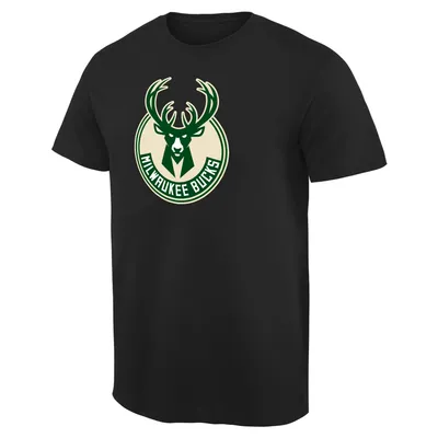 Milwaukee Bucks Primary Logo T-Shirt - Black