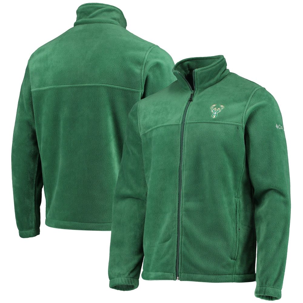 Men's Columbia Milwaukee Bucks Hunter Green Flanker Full-Zip Jacket