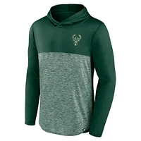 Sweat à capuche léger Fanatics Green Milwaukee Bucks Iconic Defender pour homme