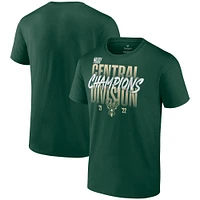 Men's Fanatics Hunter Green Milwaukee Bucks 2022 Central Division Champions Locker Room T-Shirt