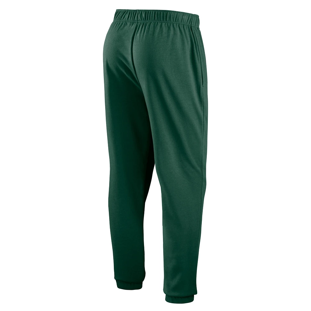 Men's Fanatics  Hunter Green Milwaukee Bucks Big & Tall Chop Block French Terry Sweatpants