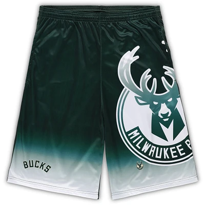 Short graphique Fanatics Hunter Green Milwaukee Bucks Big & Tall pour hommes