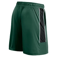 Men's Fanatics Hunter Green Milwaukee Bucks Game Winner Defender Shorts