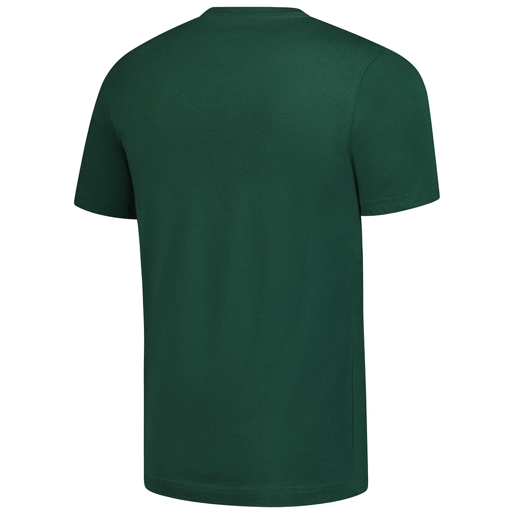 T-shirt Fanatics Hunter Green pour homme avec emplacement Just Net des Milwaukee Bucks
