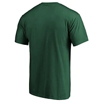 Men's Fanatics Hunter Green Milwaukee Bucks Team Victory Arch T-Shirt